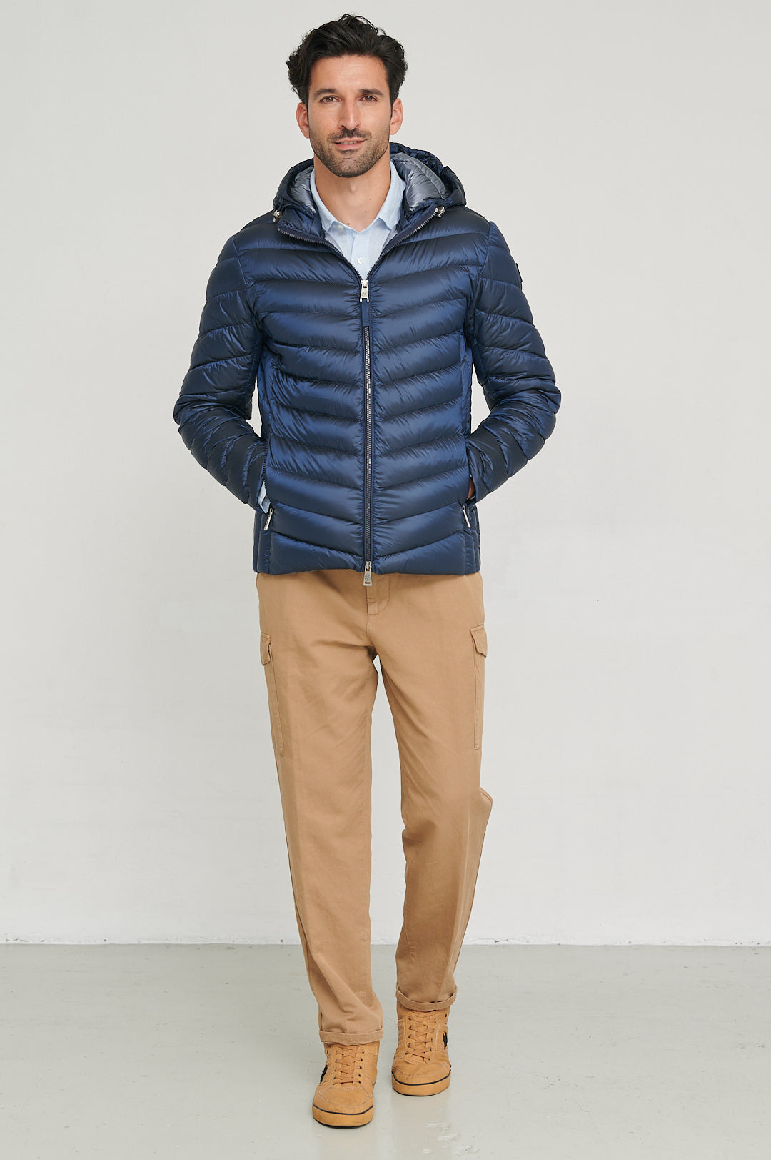 Men Short down jacket PHOENIX NAVY-Jacket-Henry Arroway-S-NAVY-Urbanheer