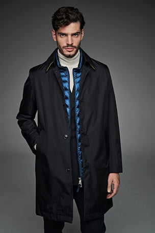 Men Trench coat SEATTLE-Trench coat-Henry Arroway-M-Navy-Urbanheer