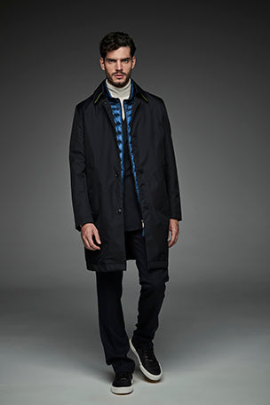 Men Trench coat SEATTLE-Trench coat-Henry Arroway-M-Navy-Urbanheer