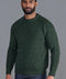 Mens 100% British Wool Heavyweight Ribbed Jumper-Jumper-Paul James Knitwear-S-Loden Green-Urbanheer