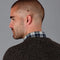 Mens 100% British Wool Heavyweight Ribbed Jumper-Jumper-Paul James Knitwear-S-Loden Green-Urbanheer