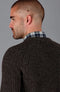 Mens 100% British Wool Heavyweight Ribbed Jumper-Jumper-Paul James Knitwear-S-Loden Green-Urbanheer