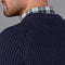 Mens 100% British Wool Heavyweight Ribbed Jumper Navy-Jumper-Paul James Knitwear-S-Navy-Urbanheer