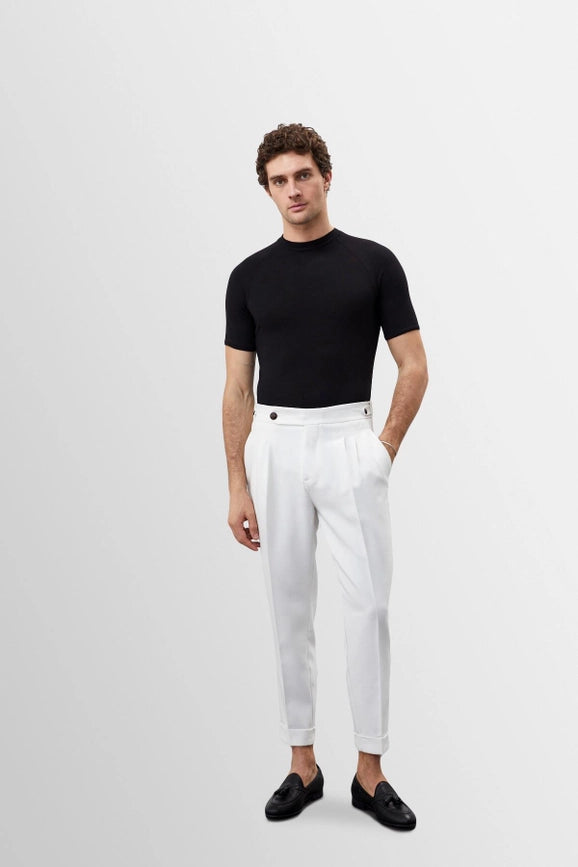 Men's Black Slim Fit Crew Neck T-Shirt-T-Shirt-Wessi-M-Black-Urbanheer