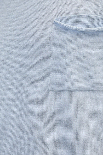 Men'S Blue Knitted T-Shirt