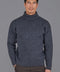 Mens British Wool Submariner Roll Neck Jumper Charcoal-Jumper-Paul James Knitwear-L-Charcoal-Urbanheer
