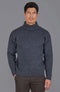 Mens British Wool Submariner Roll Neck Jumper Charcoal-Jumper-Paul James Knitwear-L-Charcoal-Urbanheer