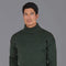 Mens British Wool Submariner Roll Neck Jumper Loden Green-Jumper-Paul James Knitwear-L-Loden Green-Urbanheer