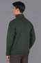 Mens British Wool Submariner Roll Neck Jumper Loden Green-Jumper-Paul James Knitwear-L-Loden Green-Urbanheer