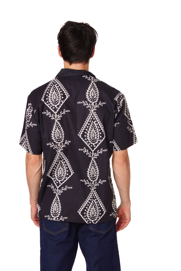 Mens Camp Collar Shirt (258)-Shirt-Hawk's Bay-S-Urbanheer