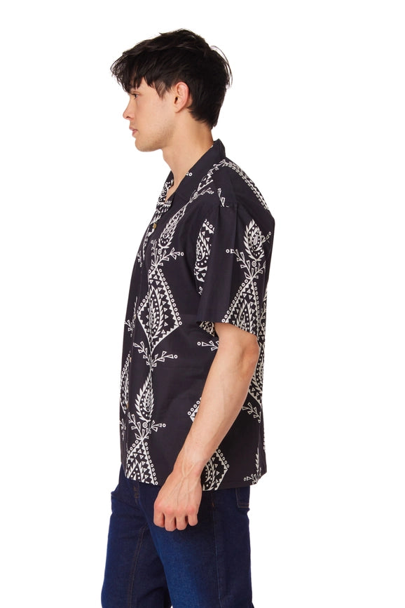 Mens Camp Collar Shirt (258)-Shirt-Hawk's Bay-S-Urbanheer