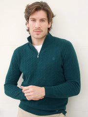 Men’s Cashmere Cable Knit Sweater