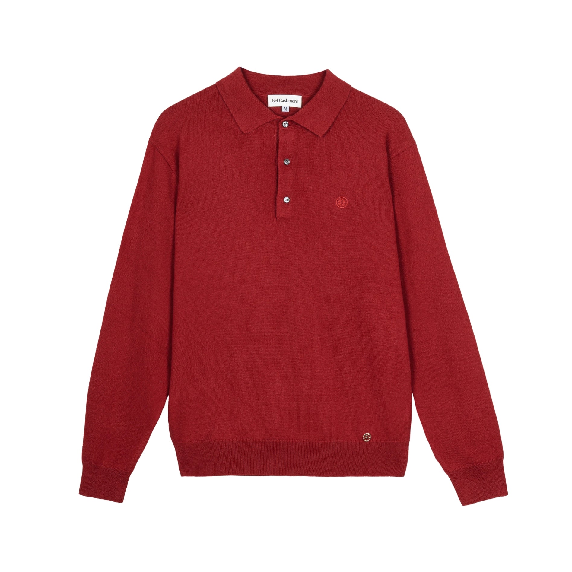 Men´s Cashmere Polo Sweater Red