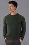 Mens Chunky British Wool Ribbed Shooting Jumper Loden Green-Jumper-Paul James Knitwear-S-Loden Green-Urbanheer