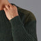 Mens Chunky British Wool Ribbed Shooting Jumper Loden Green-Jumper-Paul James Knitwear-S-Loden Green-Urbanheer