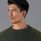 Mens Chunky British Wool Ribbed Shooting Jumper Loden Green-Jumper-Paul James Knitwear-S-Loden Green-Urbanheer