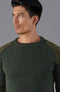 Mens Chunky British Wool Ribbed Shooting Jumper Loden Green-Jumper-Paul James Knitwear-S-Loden Green-Urbanheer