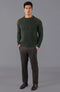 Mens Chunky British Wool Ribbed Shooting Jumper Loden Green-Jumper-Paul James Knitwear-S-Loden Green-Urbanheer