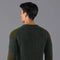 Mens Chunky British Wool Ribbed Shooting Jumper Loden Green-Jumper-Paul James Knitwear-S-Loden Green-Urbanheer