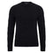 Mens Chunky Merino Wool Cable Jumper Black-Jumper-Paul James Knitwear-S-Black-Urbanheer