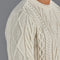 Mens Chunky Merino Wool Cable Jumper Ecru-Jumper-Paul James Knitwear-S-Ecru-Urbanheer