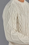 Mens Chunky Merino Wool Cable Jumper Ecru-Jumper-Paul James Knitwear-S-Ecru-Urbanheer