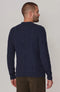 Mens Chunky Merino Wool Cable Jumper Navy-Jumper-Paul James Knitwear-S-Navy-Urbanheer