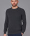 Mens Cotton Fisherman Rib Knit Jumper Anthracite-Jumper-Paul James Knitwear-S-Urbanheer