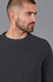 Mens Cotton Fisherman Rib Knit Jumper Anthracite-Jumper-Paul James Knitwear-S-Urbanheer