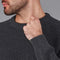 Mens Cotton Fisherman Rib Knit Jumper Anthracite-Jumper-Paul James Knitwear-S-Urbanheer