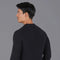 Mens Cotton Fisherman Rib Knit Jumper Black-Jumper-Paul James Knitwear-XS-Urbanheer