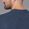 Mens Cotton Fisherman Rib Knit Jumper Blue Melange-Jumper-Paul James Knitwear-XS-Urbanheer