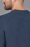 Mens Cotton Fisherman Rib Knit Jumper Blue Melange-Jumper-Paul James Knitwear-XS-Urbanheer