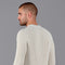Mens Cotton Fisherman Rib Knit Jumper Ecru-Jumper-Paul James Knitwear-XS-Urbanheer