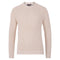 Mens Cotton Fisherman Rib Knit Jumper Ecru-Jumper-Paul James Knitwear-XS-Urbanheer