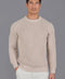 Mens Cotton Fisherman Rib Knit Jumper Linen-Jumper-Paul James Knitwear-S-Urbanheer