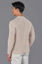 Mens Cotton Fisherman Rib Knit Jumper Linen-Jumper-Paul James Knitwear-S-Urbanheer