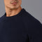 Mens Cotton Fisherman Rib Knit Jumper Navy-Jumper-Paul James Knitwear-XS-Urbanheer