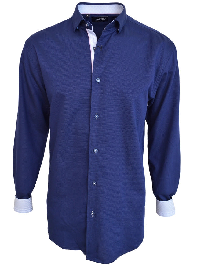 Men's Designer Long Sleeve Shirt-Shirt-Spazio-S-Urbanheer