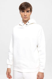 Men's Ecru Oversize Hooded Sweatshirt-Sweatshirt-Wessi-L-Ecru-Urbanheer
