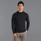 Mens Extra Fine Merino Narrow Mock Turtleneck Jumper Black-Jumper-Paul James Knitwear-S-Black-Urbanheer