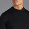 Mens Extra Fine Merino Narrow Mock Turtleneck Jumper Black-Jumper-Paul James Knitwear-S-Black-Urbanheer
