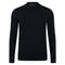 Mens Extra Fine Merino Narrow Mock Turtleneck Jumper Black-Jumper-Paul James Knitwear-S-Black-Urbanheer