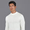 Mens Extra Fine Merino Narrow Mock Turtleneck Jumper White-Jumper-Paul James Knitwear-S-White-Urbanheer