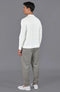Mens Extra Fine Merino Narrow Mock Turtleneck Jumper White-Jumper-Paul James Knitwear-S-White-Urbanheer