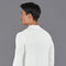 Mens Extra Fine Merino Narrow Mock Turtleneck Jumper White-Jumper-Paul James Knitwear-S-White-Urbanheer