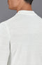 Mens Extra Fine Merino Narrow Mock Turtleneck Jumper White-Jumper-Paul James Knitwear-S-White-Urbanheer