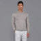 Mens Extra Fine Merino Wool Crew Neck Jumper Barley-Jumper-Paul James Knitwear-S-Urbanheer