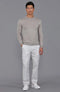 Mens Extra Fine Merino Wool Crew Neck Jumper Barley-Jumper-Paul James Knitwear-S-Urbanheer