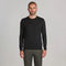 Mens Extra Fine Merino Wool Crew Neck Jumper Black-Jumper-Paul James Knitwear-XS-Urbanheer